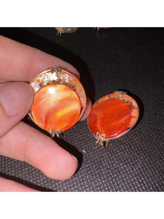 Jewelry - This item appears to be a vintage carnelian pendant or brooch/shoe